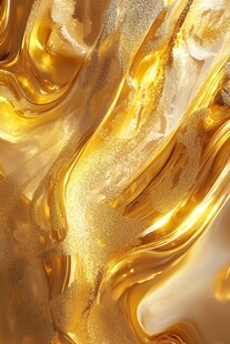 流动的金色梦幻纹理