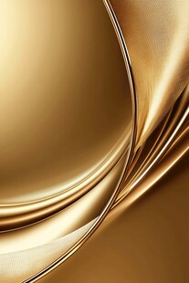 金色流动质感抽象背景图