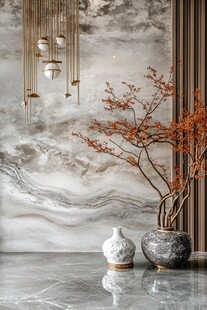 新中式雅致室内装饰一角