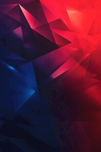 红蓝渐变多边形几何背景