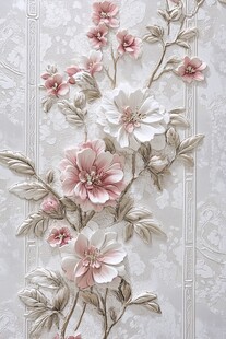 立体花卉墙饰 浪漫又精致