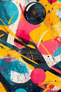 抽象多彩涂鸦艺术背景图