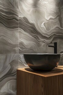 现代风大理石洗手台场景