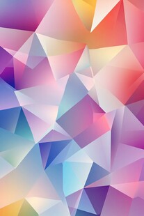 多彩多边形几何抽象背景