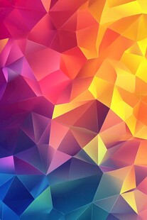 多彩多边形几何渐变背景