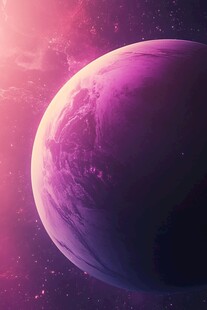 梦幻紫色星球 宇宙奇景