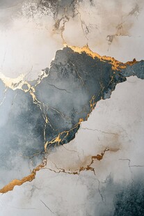 水墨金纹大理石纹理图案