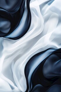 蓝白交织丝绸纹理图