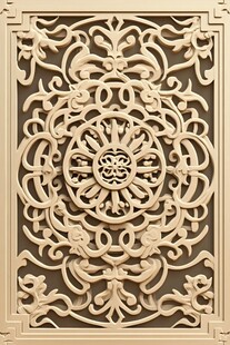 中式木雕花纹精美装饰板