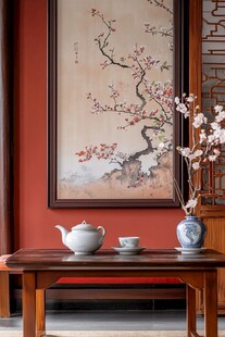 中式雅室 茶韵与挂画之美