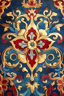 欧式奢华花卉图案纹理