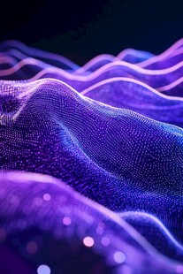 梦幻紫色粒子波浪纹理