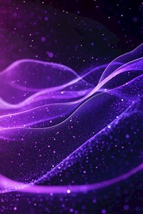 梦幻紫色流动粒子背景