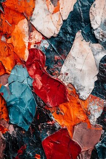 多彩剥落墙面纹理艺术