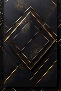 黑金几何图案背景设计