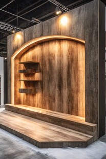 木质展示台 简约现代风