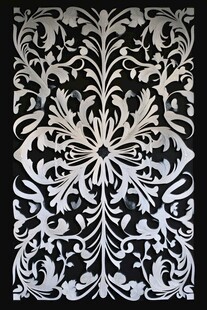 古典花卉镂空图案设计