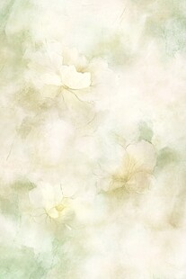 淡雅朦胧花卉水彩背景图