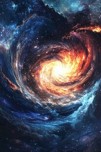 梦幻宇宙漩涡星空奇观