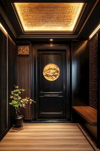 中式典雅入户玄关设计