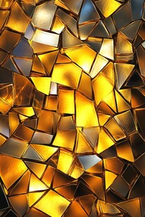 金色几何碎片拼接纹理