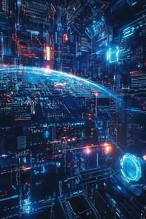 科技感十足的未来数字世界
