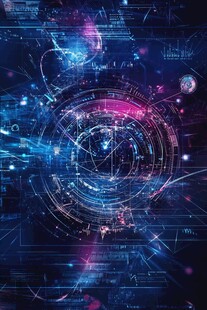 科技感未来数字宇宙画面