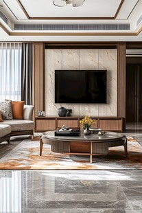 现代中式风客厅家居设计