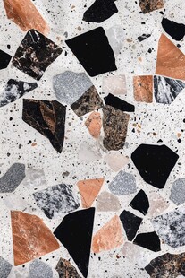 彩色碎拼石材纹理特写