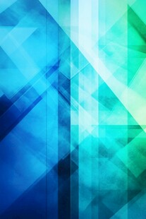 蓝绿几何抽象渐变背景图