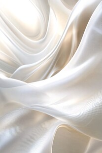 轻柔白绸 丝滑灵动之美