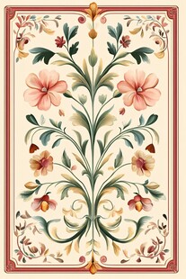 复古花卉装饰图案