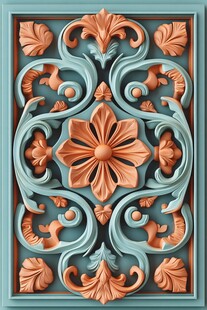 复古雕花装饰面板