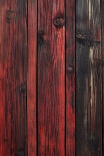 红黑木纹木板纹理展示