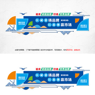 企业标语文化墙公司发展文化墙