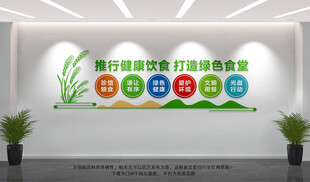 绿色食堂文化墙