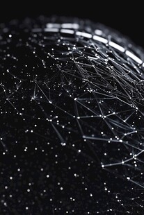 科技感网络连接抽象画面