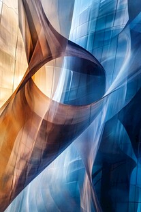 梦幻光影抽象线条艺术图