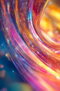 绚丽多彩的流体光影漩涡
