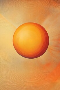 橙色圆球背景艺术图像
