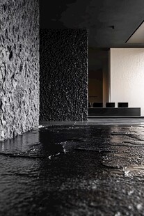 极简暗黑风室内地面景观