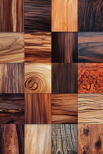 多样木材纹理拼图展示