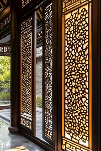 中式雕花门窗 尽显古典美