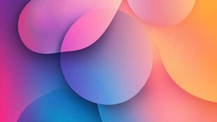 梦幻渐变多彩几何图形