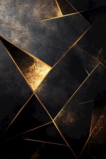 黑金几何抽象质感背景图
