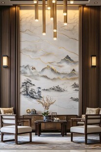 中式客厅的山水意境之美