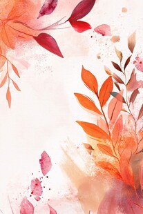 水彩绘就的梦幻花卉景致