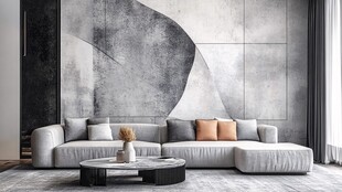 现代简约风客厅沙发场景