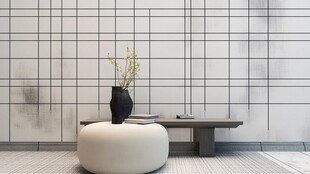 简约风茶室一角静谧雅致