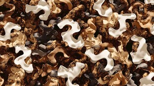 多彩异形巧克力碎块